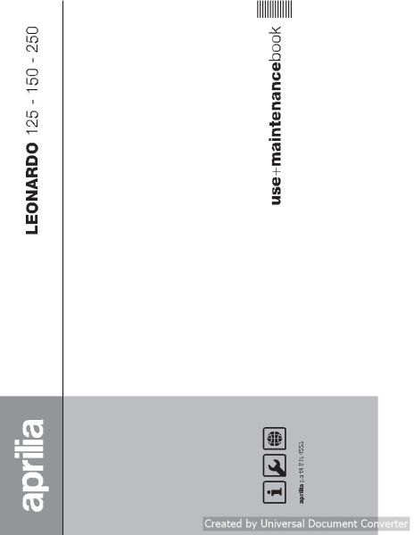 Aprilia_Leonardo_125_150_250_2003_Maintenance Manual