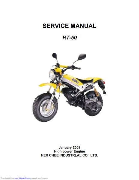 Adly RT50 PDF Service Manual