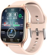 AERXHF Fitness Tracker Smart Watches for Women Watch for iOS and Android(Answer/Make Calls) 2.01", IP68 Waterproof Heart Rate Blood Oxygen Sleep Monitoring Fitness Watch(Rose Gold)