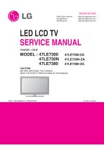 LG LCD 47LE7300 TV Service Manual