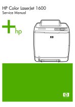 HP Color LaserJet 1600 Service Manual