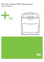 HP Color LaserJet 2700 Series printer Service Manual