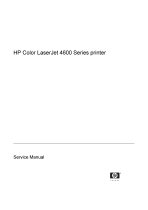 HP Color LaserJet 4600 Series printer Service Manual