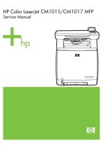 HP Color LaserJet CM1015/CM1017 MFP Service Manual